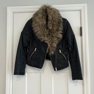 Faux leather jacket 🖤